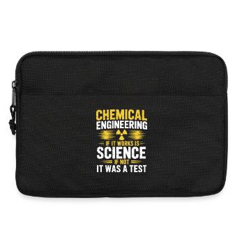 Witziger Chemieingenieur-Wissenschaftshumor Logik - Laptoptasche 13" - Schwarz - Vorne
