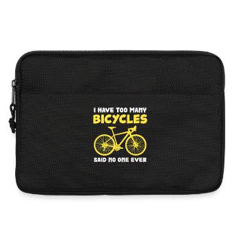Too many bikes, no one ever said - Laptop bag 13" - black - Front