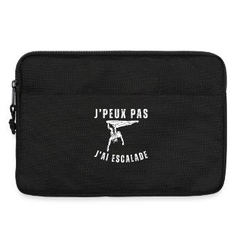 J'peux pas j'ai escalade - Sacoche pour ordinateur portable 13 pouces - noir - Devant