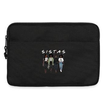 Sistas – Melanin Pride Racines africaines - Sacoche pour ordinateur portable 13 pouces - noir - Devant