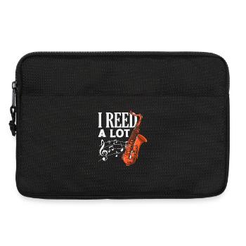I Reed A Lot Saxophone Musical Instrument - Laptop bag 13" - black - Front