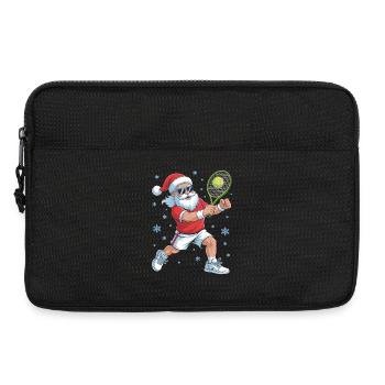 Santa Tennis Festliche Action - Laptoptasche 13" - Schwarz - Vorne