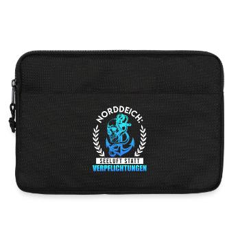 NORDDEICH SEELUFT STATT VERPFLICHTUNGEN Lustig - Laptoptasche 13" - Schwarz - Vorne