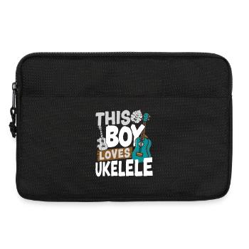 Hawaiian Ukulele Uke Boy This Boy - Laptop bag 13" - black - Front