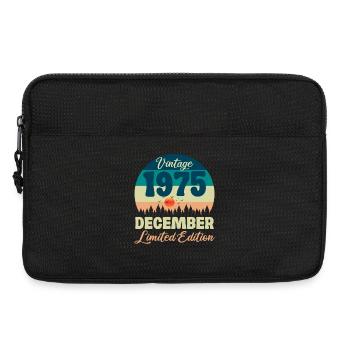 50th Birthday 50 Years December 1975 Gift Idea - Laptop bag 13" - black - Front