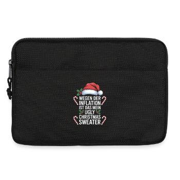 Pull de Noël moche et moche de l’inflation - Sacoche pour ordinateur portable 13 pouces - noir - Devant