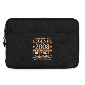Year 2008 Super Vintage 18th Birthday - Laptop bag 13" - black - Front