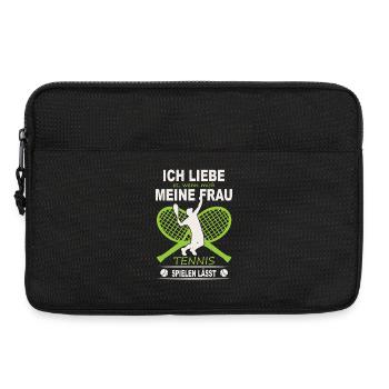 Tennis Player Gifts Tennis Sayings Outfits - Laptop bag 13" - black - Front