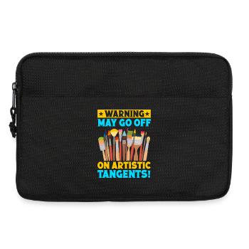 Don de Drôles de Artiste Peintre d’Art Artiste Tangentes Artistiques - Sacoche pour ordinateur portable 13 pouces - noir - Devant