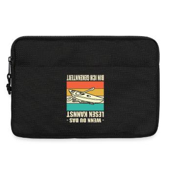 Kayakiste offre des tenues de kayak pour les sports nautiques - Sacoche pour ordinateur portable 13 pouces - noir - Devant
