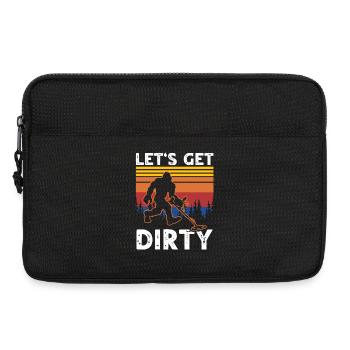 Sasquatches Dirt Fishing Big Foot - Laptop bag 13" - black - Front