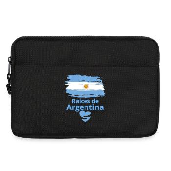 Argentiniens Wurzeln: Albiceleste Pride - Laptoptasche 13" - Schwarz - Vorne