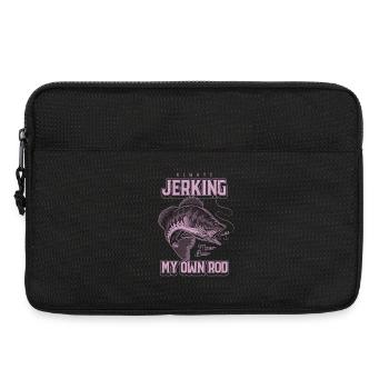Toujours en train de branler ma canne en train de pêcher bizarrement - Sacoche pour ordinateur portable 13 pouces - noir - Devant