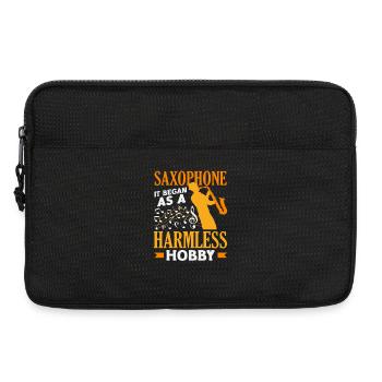 Saxophone It started as a hobby Funny saxophonist - Laptop bag 13" - black - Front