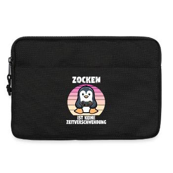 zocken ist keine zeitverschwendung - Laptoptasche 13" - Schwarz - Vorne