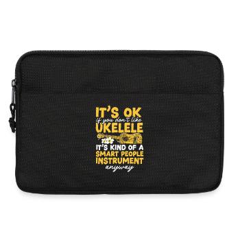 Hawaiian Ukulele Uke It's Ok If - Laptop bag 13" - black - Front