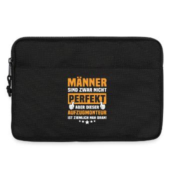 Dictons drôles du monteur d’ascenseurs - Sacoche pour ordinateur portable 13 pouces - noir - Devant