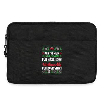 Noël du Père Noël - Sacoche pour ordinateur portable 13 pouces - noir - Devant