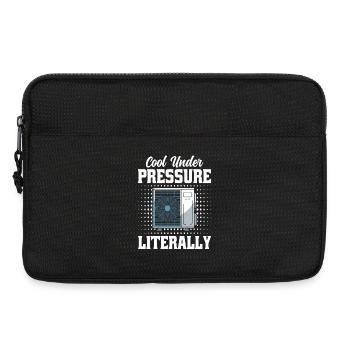 Technicien CVC - Professionnels de la ventilation Hommes - Sacoche pour ordinateur portable 13 pouces - noir - Devant