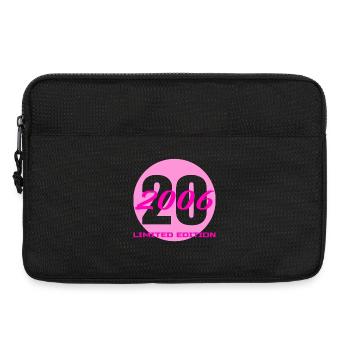 20 Geburtstag Jahrgang 2006 – 20 Jahre  - Laptoptasche 13" - Schwarz - Vorne