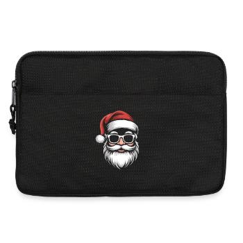 Chilliger Santa mit Sonnenbrillen - Laptoptasche 13" - Schwarz - Vorne