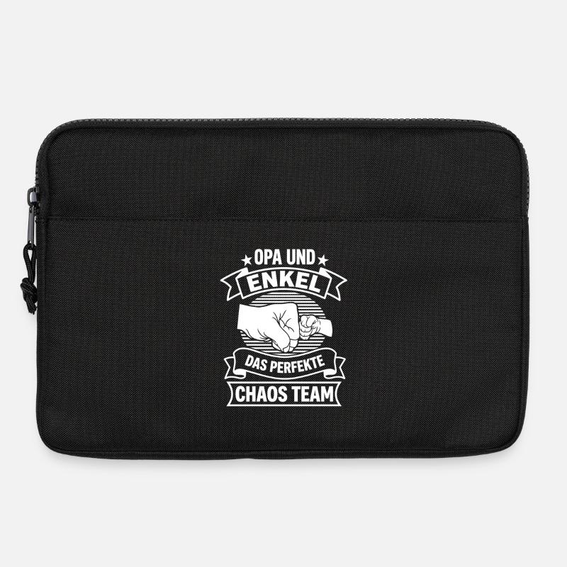 Opa und Enkel das perfekte Chaos Team - Laptoptasche 13" - Schwarz