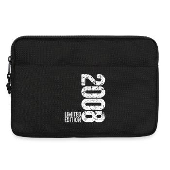 18.Geburtstag Junge Mädchen 18 Jahre 2008 Geschenk - Laptoptasche 13" - Schwarz - Vorne