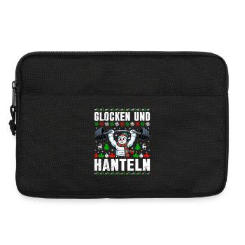 Weihnachten GLOCKEN UND HANTELN Lustiges - Laptoptasche 13" - Schwarz - Vorne