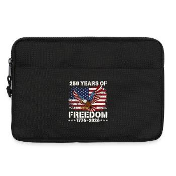 250 Jahre Freiheit 1776 2026 USA Patriotischer Stolz - Laptoptasche 13" - Schwarz - Vorne