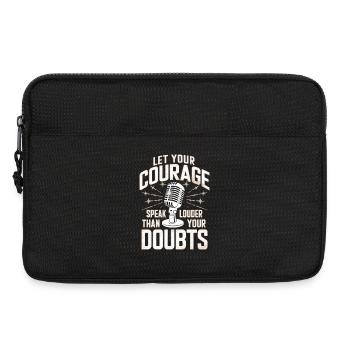 Poésie Slam Speak Loud Slam Poésie - Sacoche pour ordinateur portable 13 pouces - noir - Devant