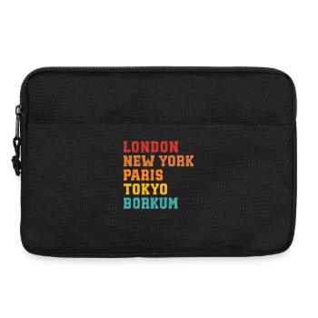 Mer du Nord LONDRES NEW YORK PARIS TOKYO BORKUM - Sacoche pour ordinateur portable 13 pouces - noir - Devant