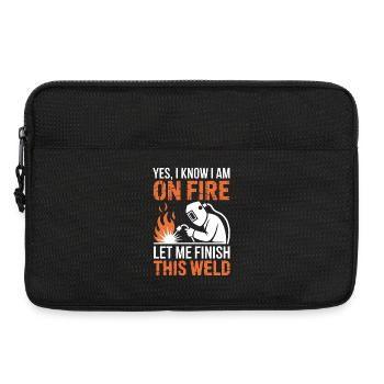 Schweißer Spruch Beruf Lustiges Schweißer Geschenk - Laptoptasche 13" - Schwarz - Vorne