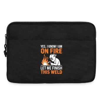 Schweißer Spruch Beruf Lustiges Schweißer Geschenk - Laptoptasche 13" - Schwarz - Vorne