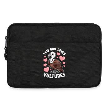 Vautour qui dit l’oiseau Drôle de vautour - Sacoche pour ordinateur portable 13 pouces - noir - Devant