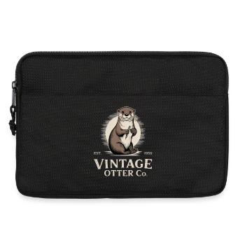 Vintage Otter - Laptop bag 13" - black - Front
