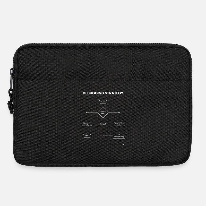 Debugging-Strategie-Flussdiagramm – Funktioniert es Geschenk - Laptoptasche 13" - Schwarz
