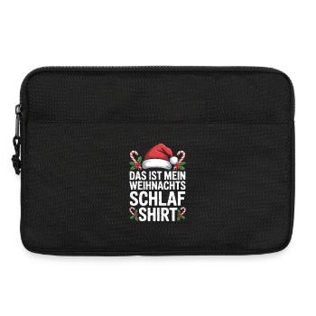 Chemise de nuit de Noël qui dit - Sacoche pour ordinateur portable 13 pouces - noir - Devant