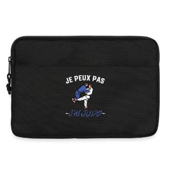 I can't I have judo - Laptop bag 13" - black - Front