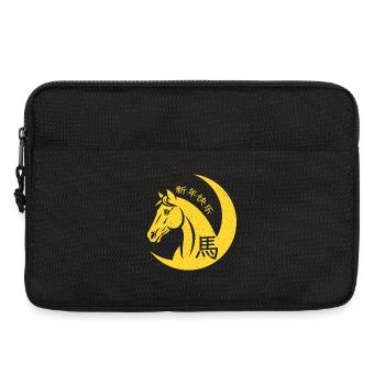 Jahr des Pferdes Chinesischer Tierkreis Chinesisches Neujahr 2026 - Laptoptasche 13" - Schwarz - Vorne