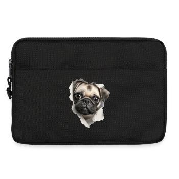 Mops - Laptoptasche 13" - Schwarz - Vorne