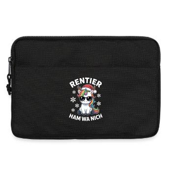 Einhorn Rentier Ham wa nich Ugly Christmas - Laptoptasche 13" - Schwarz - Vorne