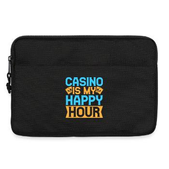 Gambling Fan Casino Is My Happy Hour Casino - Laptop bag 13" - black - Front