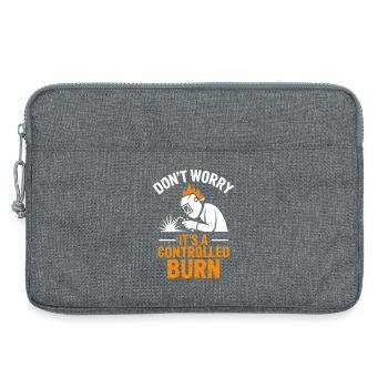 Soudeur qui dit profession, drôle de cadeau de soudeur, - Sacoche pour ordinateur portable 13 pouces - gris chiné - Devant