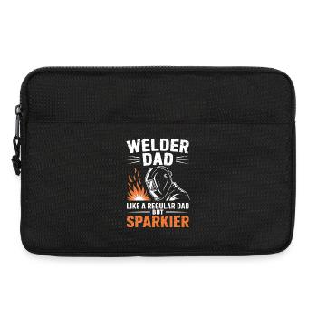 Schweißer Spruch Beruf Lustiges Schweißer Geschenk - Laptoptasche 13" - Schwarz - Vorne