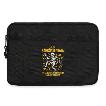 Elektriker, ich bin Elektriker - Laptoptasche 13" - Schwarz - Vorne