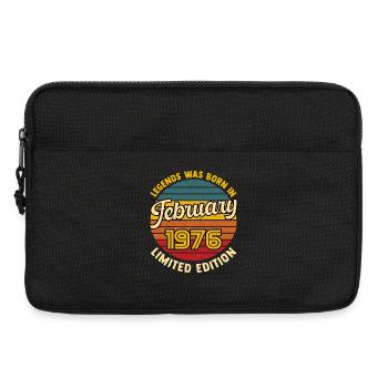Legend born in February 1976 50th anniversary - Laptop bag 13" - black - Front