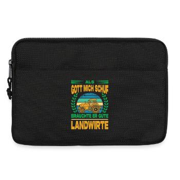 Landwirt Geschenke Landwirtschaft Traktor Bauer - Laptoptasche 13" - Schwarz - Vorne