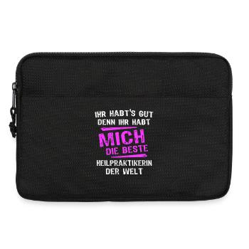 Dictons naturopathes - Sacoche pour ordinateur portable 13 pouces - noir - Devant