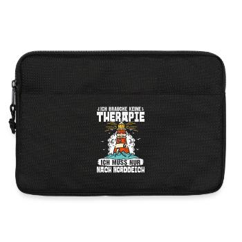 North Sea holiday NEED NO THERAPY HAS TO GO TO - Laptop bag 13" - black - Front