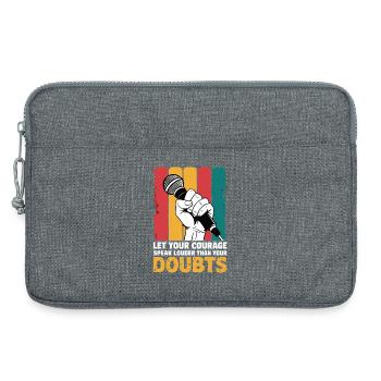 Poetry Slam Sprechen Sie Lauter Slam-poesie - Laptoptasche 13" - Grau meliert - Vorne